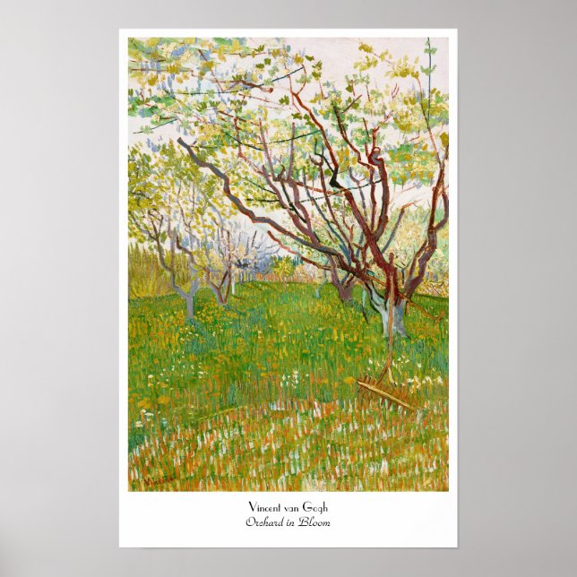 Orchard i Bloom Vincent van Gogh bra art Poster (Framsidan)