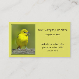 Orchard Oriole - Originalfotografi Visitkort