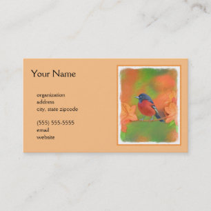 Orchard Oriole Songbird Painting Original Bird Art Visitkort