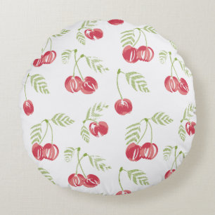 Orchard Treat Red Grönt Rund Kudde