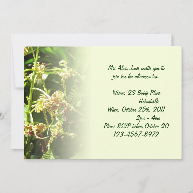 Orchds-inbjudan Inbjudningar (Framsida)