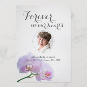 Orchds Memorial - tack för ditt kort med foto