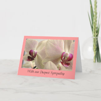 Orchds Sympathy Card Kort