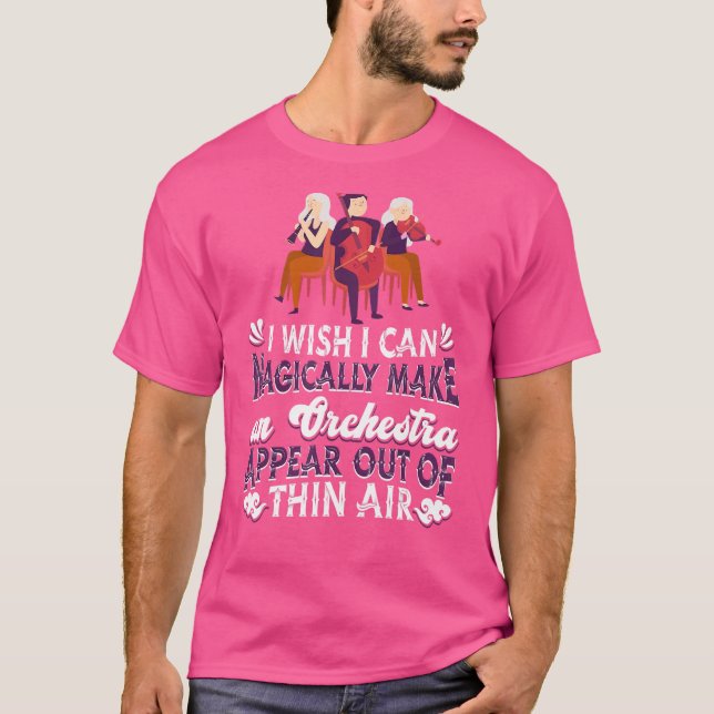 Orchestra Classician Musician Opera Orbröst T Shirt (Framsida)