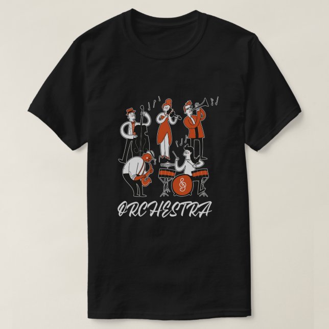 Orchestra Conductor Musician Instrument Gift T Shirt (Design framsida)