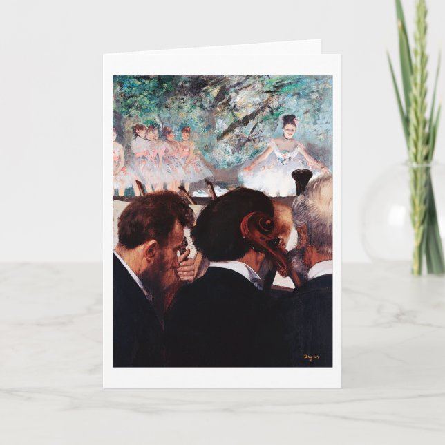 Orchestra Musician, Edgar Degas Kort (Framsida)