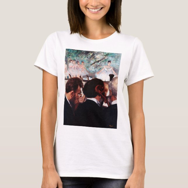 Orchestra Musician, Edgar Degas T Shirt (Framsida)