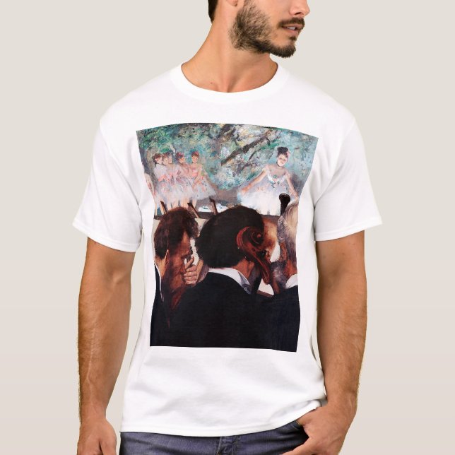 Orchestra Musician, Edgar Degas T Shirt (Framsida)