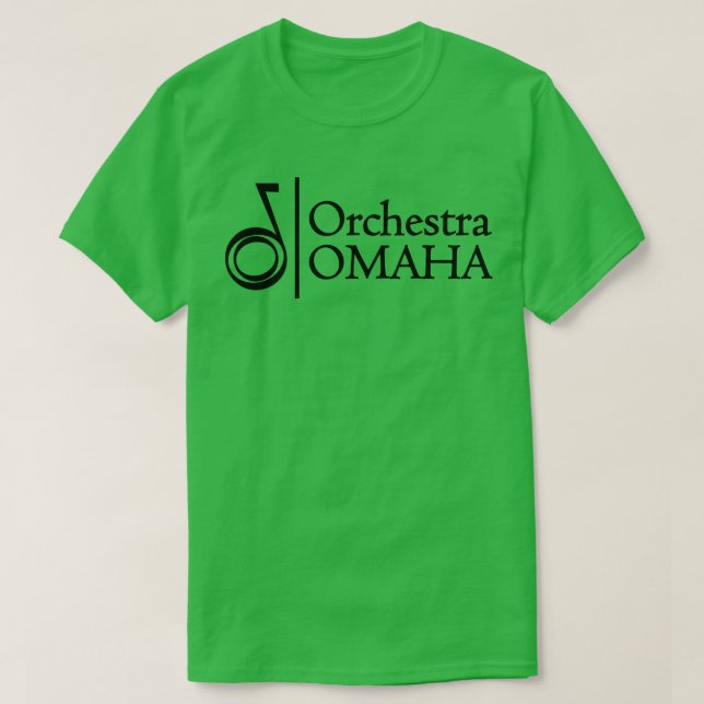 Orchestra Omaha Logotyp Black T Shirt (Design framsida)