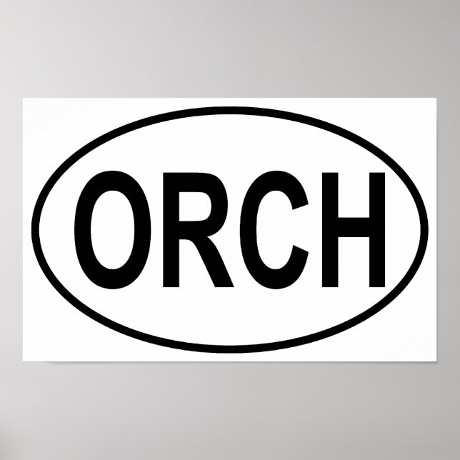 Orchestra Oval Poster (Framsidan)