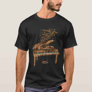 Orchestra Pianist Musician Gift Musik noter Piano T Shirt