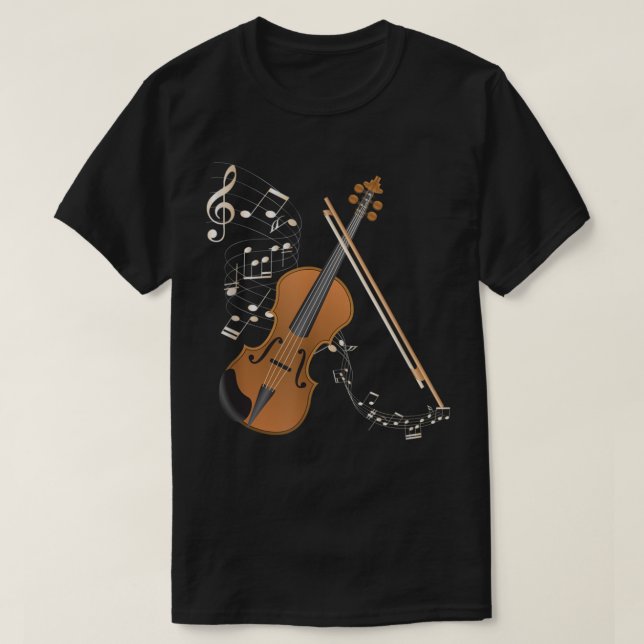 Orchestra Violin Player Gift Musical Instrument Vi T Shirt (Design framsida)