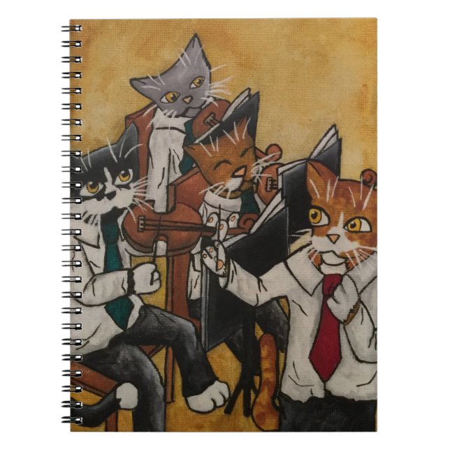 Orchestral Cats Anteckningsbok (Framsidan)