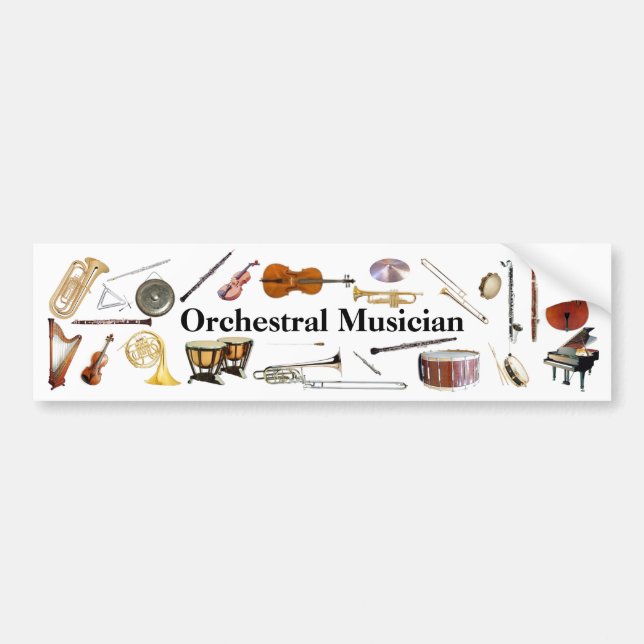 Orchestral musikerbildekal bildekal (Framsidan)