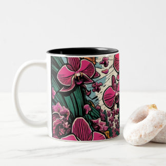 Orchid Art Design Mugg