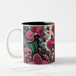 Orchid Art Design Mugg