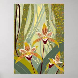 Orchid Art V14 Poster