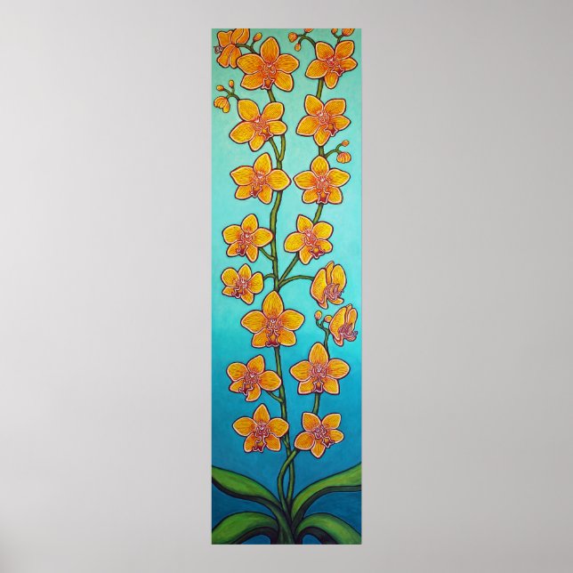 Orchid Azure Bliss av Lisa Lorenz Poster (Framsidan)