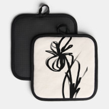 Orchid Blanc: Abstrakt vit och svart