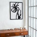 Orchid Blanc: Abstrakt vit och svart Canvastryck<br><div class="desc">Skriv ut abstrakt med Achromatic (White and Black Färg Scheme)</div>