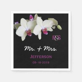 Orchid Blommigt Bröllop Pappra blöjor Pappersservett