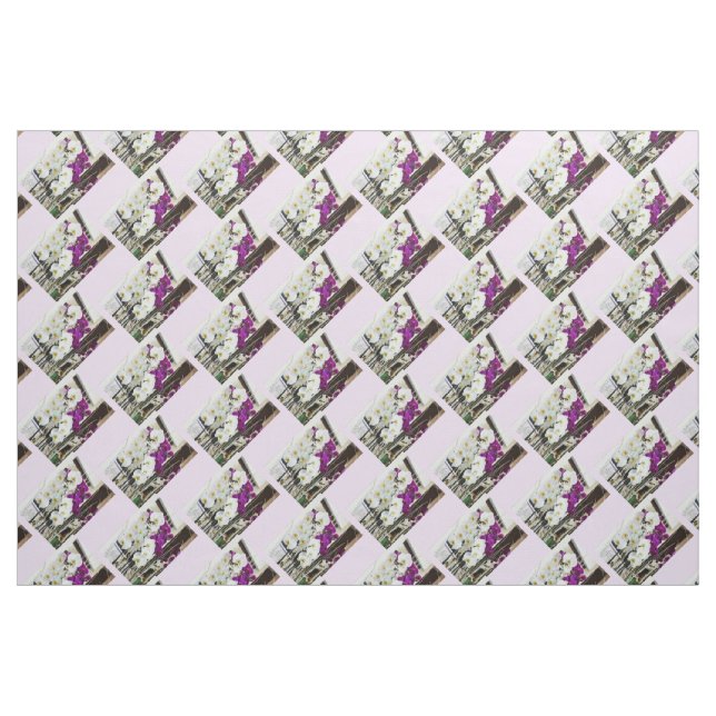 Orchid Blommor mode Tyg (Fat Quarter)