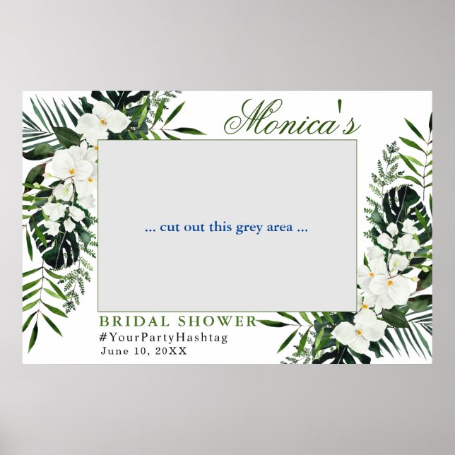 Orchid Bohemian Blommigt Möhippa Photo Ram Poster (Framsidan)