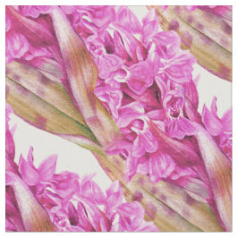 Orchid botanical lila art mönster tyg