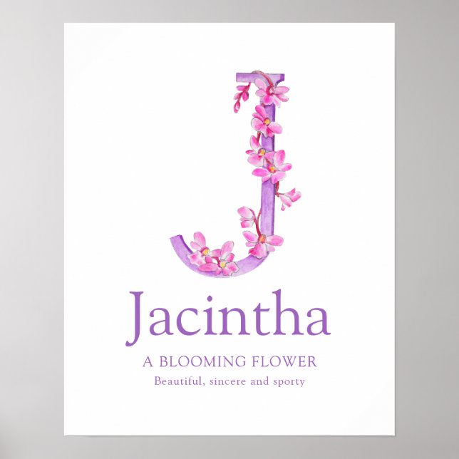 Orchid Brev J Jacintha användarnamn: Poster (Framsidan)
