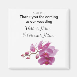 Orchid Bröllop Souvenirs Keepsakes Giveaways Magnet