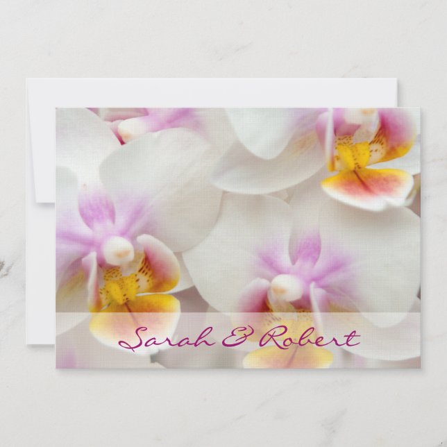 Orchid ・ Bröllopsinbjudan Inbjudningar (Framsida)