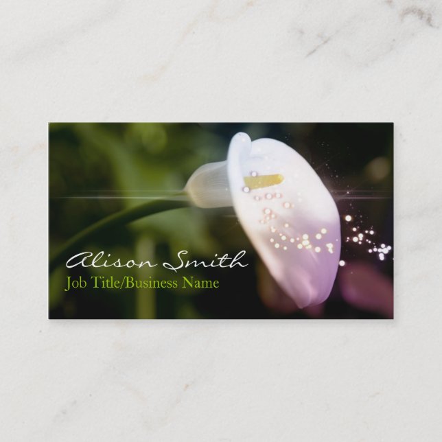 Orchid Business Card Visitkort (Framsida)