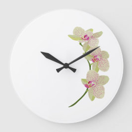 Orchid Clock Stor Klocka