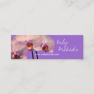 Orchid Design2 Mauve-profilkort Mini Visitkort