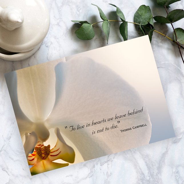 Orchid Elegance Tack for Your Sympathy Note Kort (Skapare uppladdad)