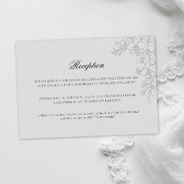 Orchid Elevated Ivory Formal Traditional Wedding Tilläggskort