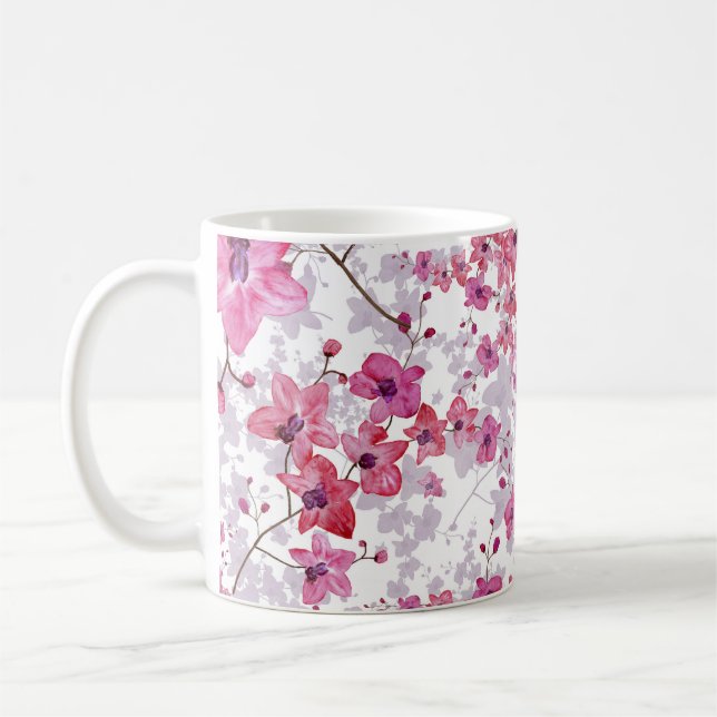 Orchid: Enkelt rödskönhet. Kaffemugg (Vänster)