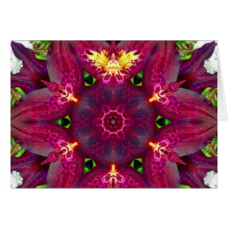 Orchid Fairy Mandala Hälsningskort