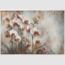 Orchid Fauna och Flora Decoupage