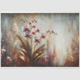 Orchid Fauna och Flora Decoupage