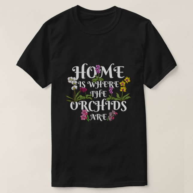Orchid Flower Älskare Women Florist Plants Älskare T Shirt (Design framsida)