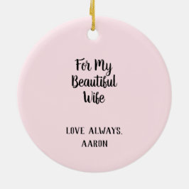 Orchid Flower för min vackra fru Julgransprydnad Keramik