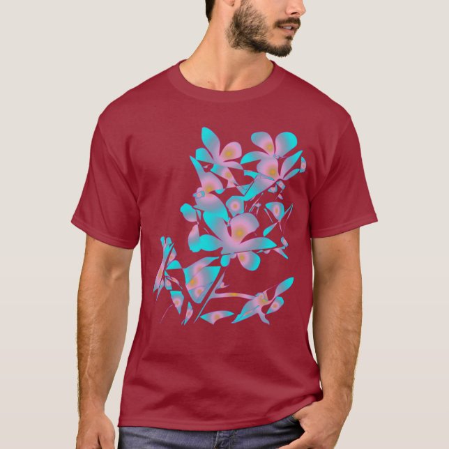 Orchid Flower T Shirt (Framsida)