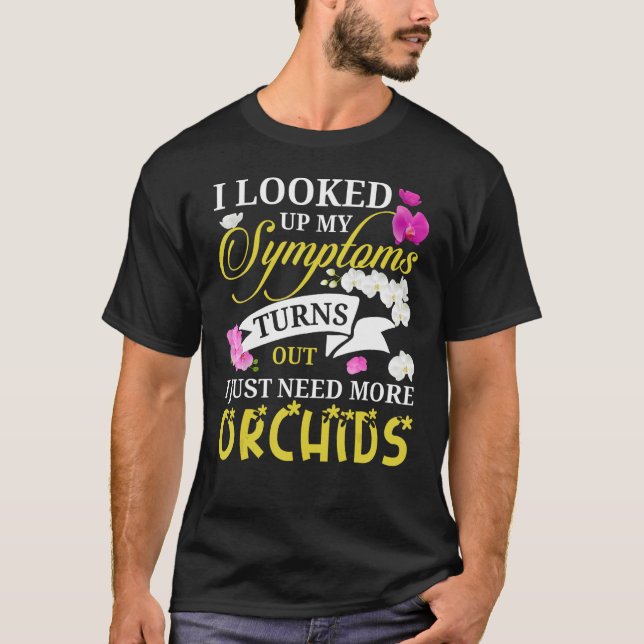 Orchid Flower T Shirt (Framsida)
