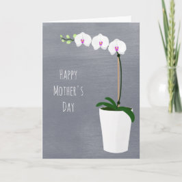 Orchid Flowers Mors dag Blommigt Illustration Kort