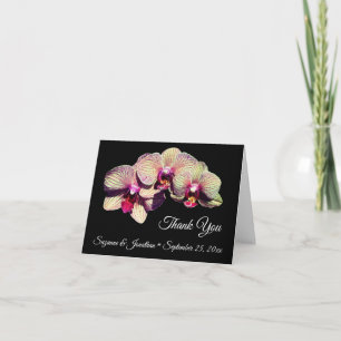 Orchid Flowers Personlig Bröllop Tack Kort