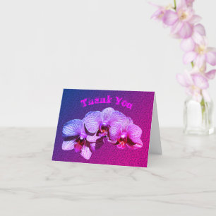 Orchid Flowers Personlig Tack Kort