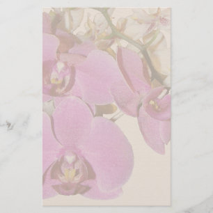 Orchid Flowers Stationery Brevpapper