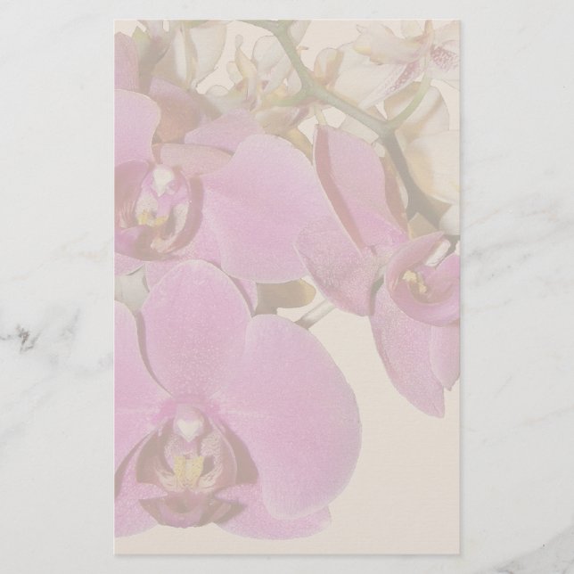 Orchid Flowers Stationery Brevpapper (Framsida)