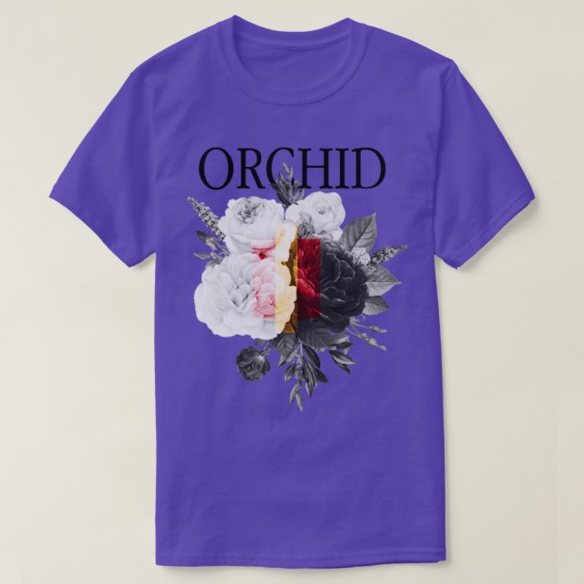 Orchid Flowers T Shirt (Design framsida)